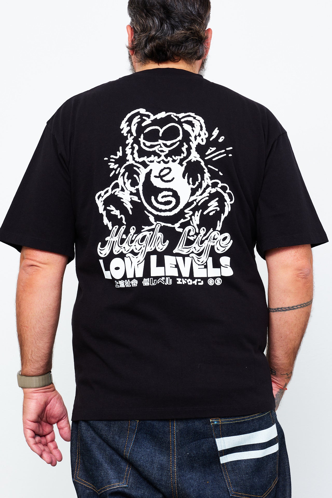 EDWIN - T-Shirt HIGH BEAR | black