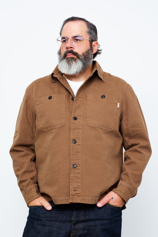 BARACUTA - Canvas GD OVERSHIRT | club brown