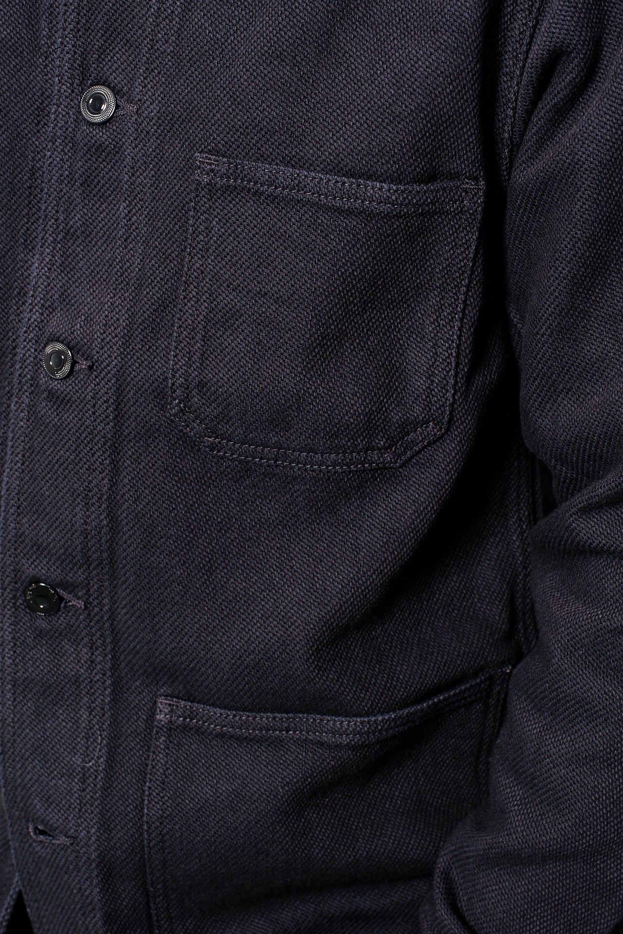 MOMOTARO - Jacket DOBBY COVERALL | BLACK