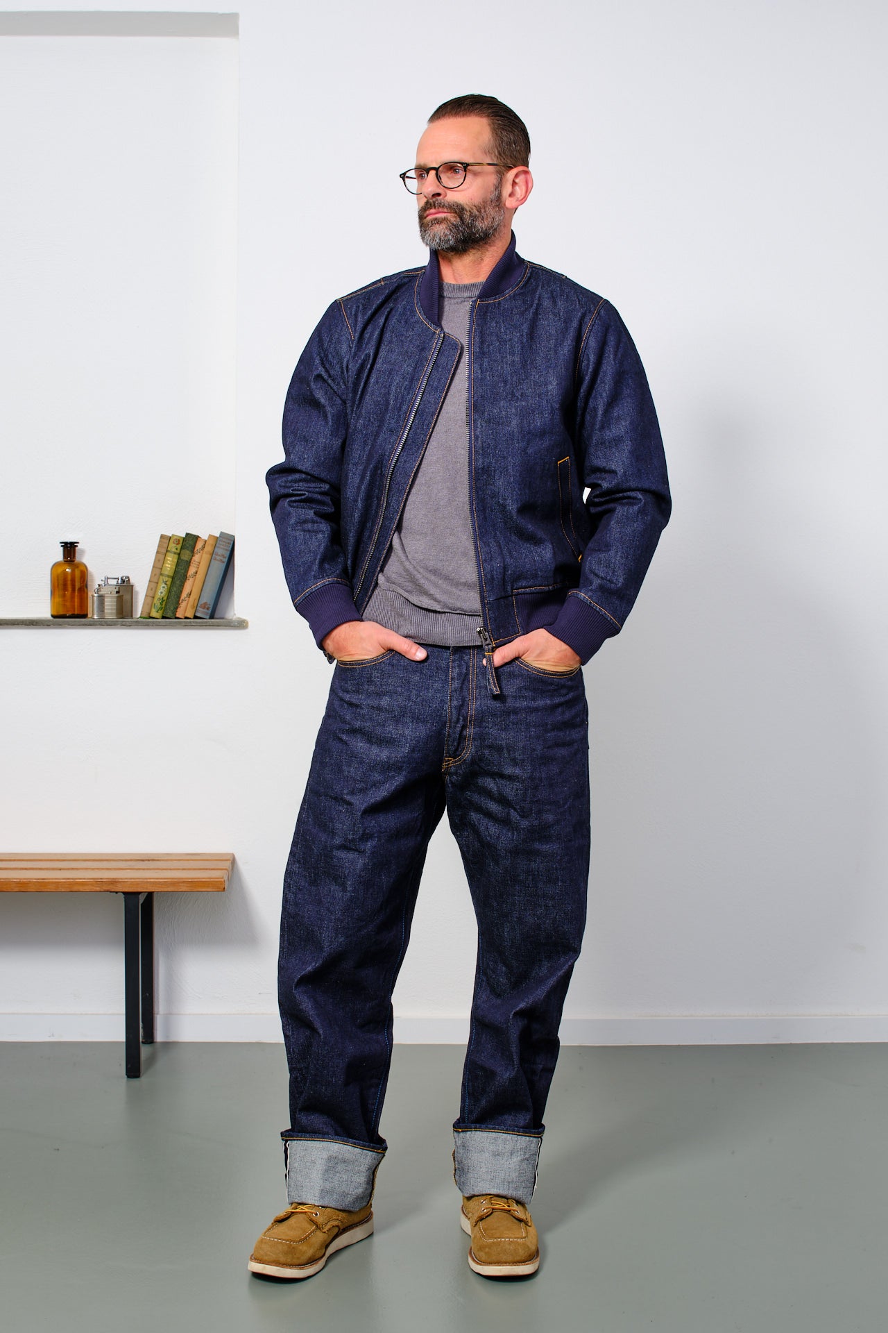 JAPAN BLUE JEANS - 13oz Bomber Jacket | ID