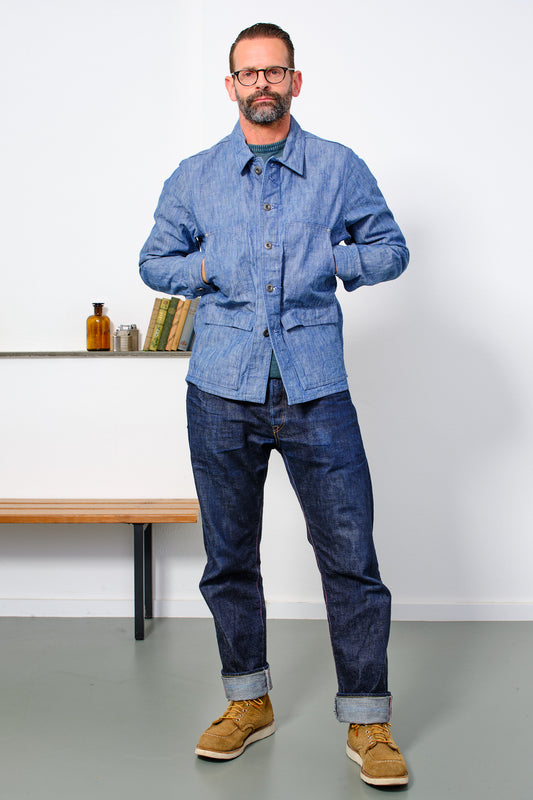 JAPAN BLUE JEANS - Jacke CHAMBRAY COVERALL JBOT13404S | LID