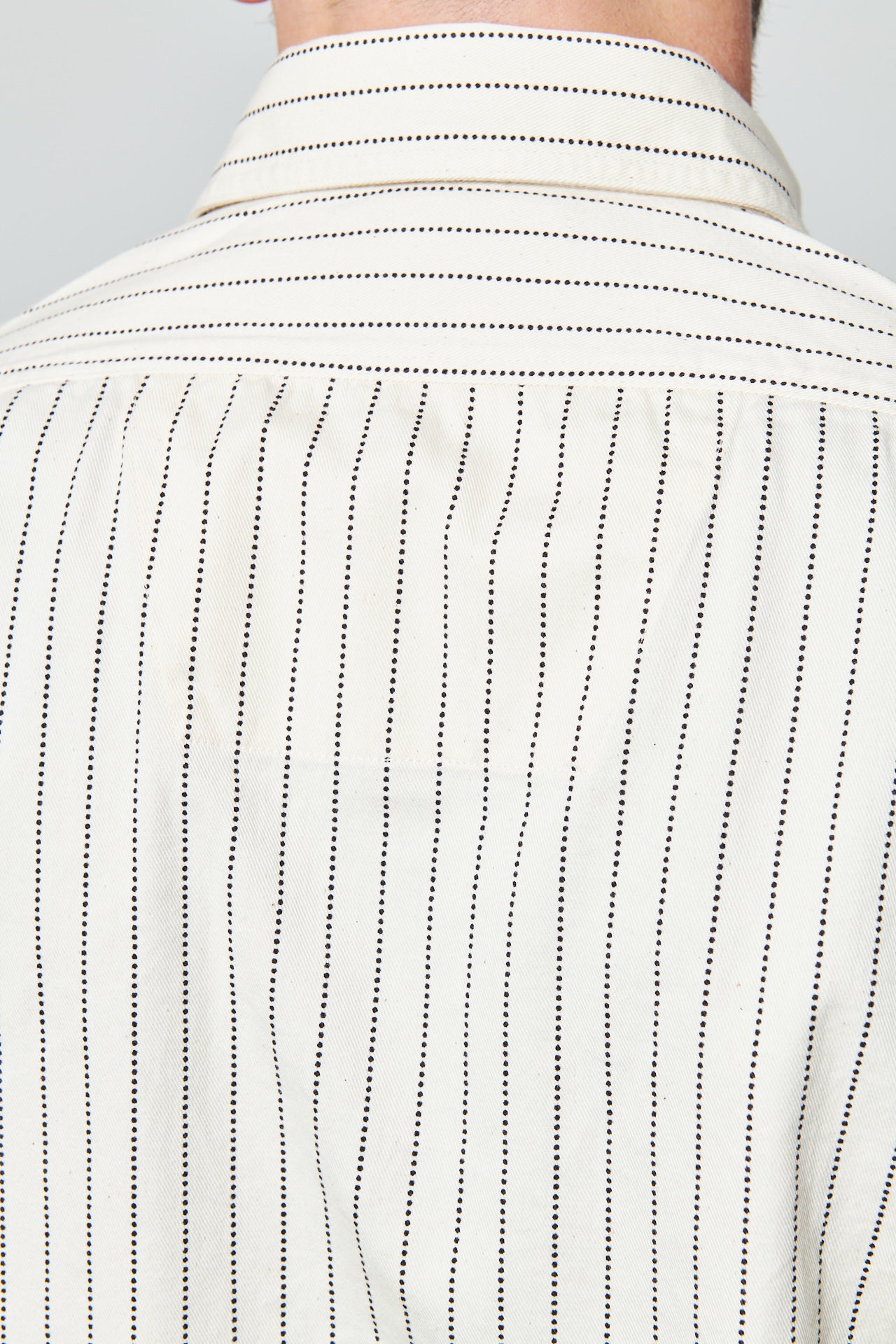 SUGAR CANE - Wabash Stripe Work Shirt | white