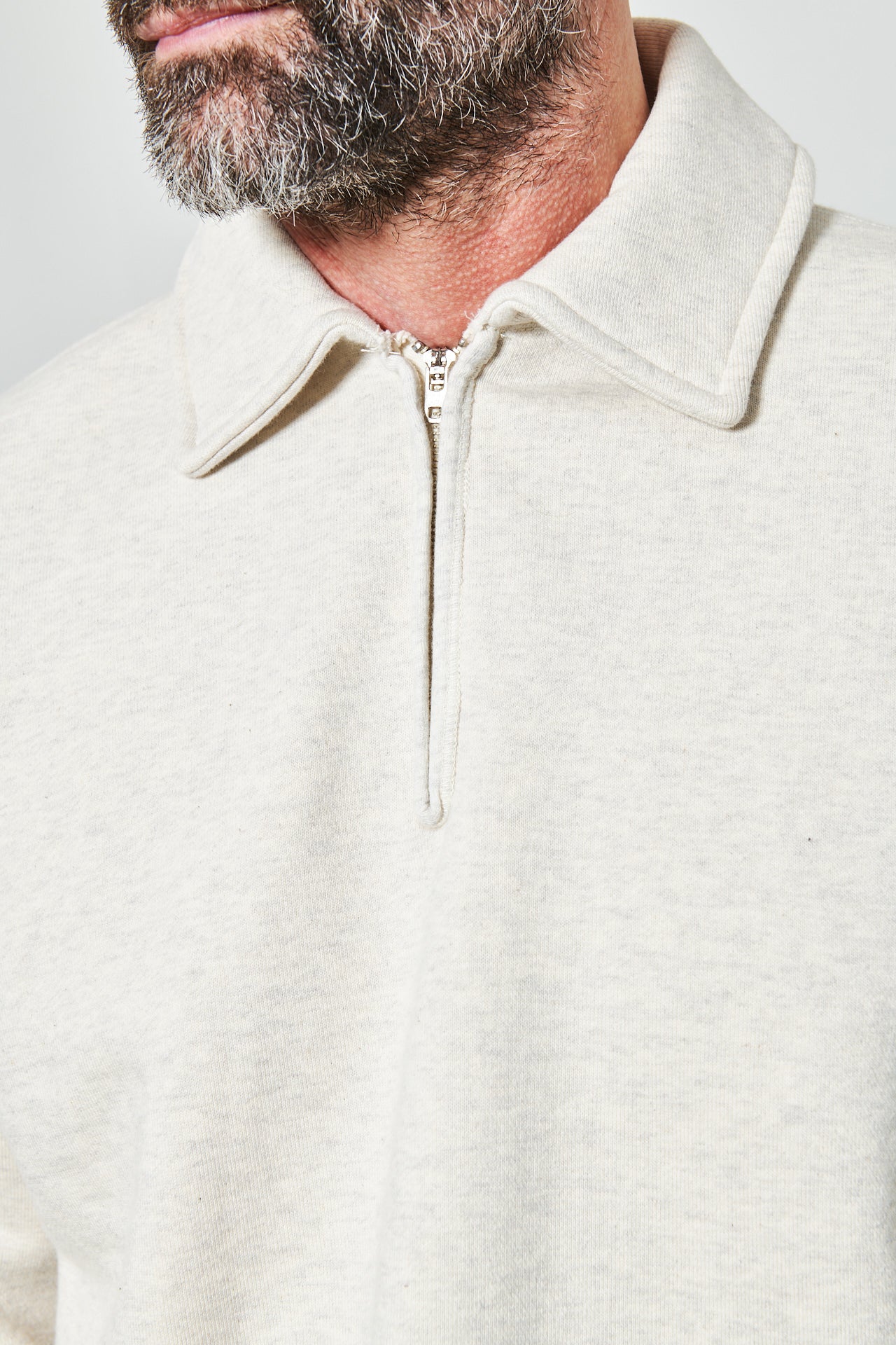 WHITESVILLE - Half Zip Sweatshirt | oatmeal – Blitz Boutique X