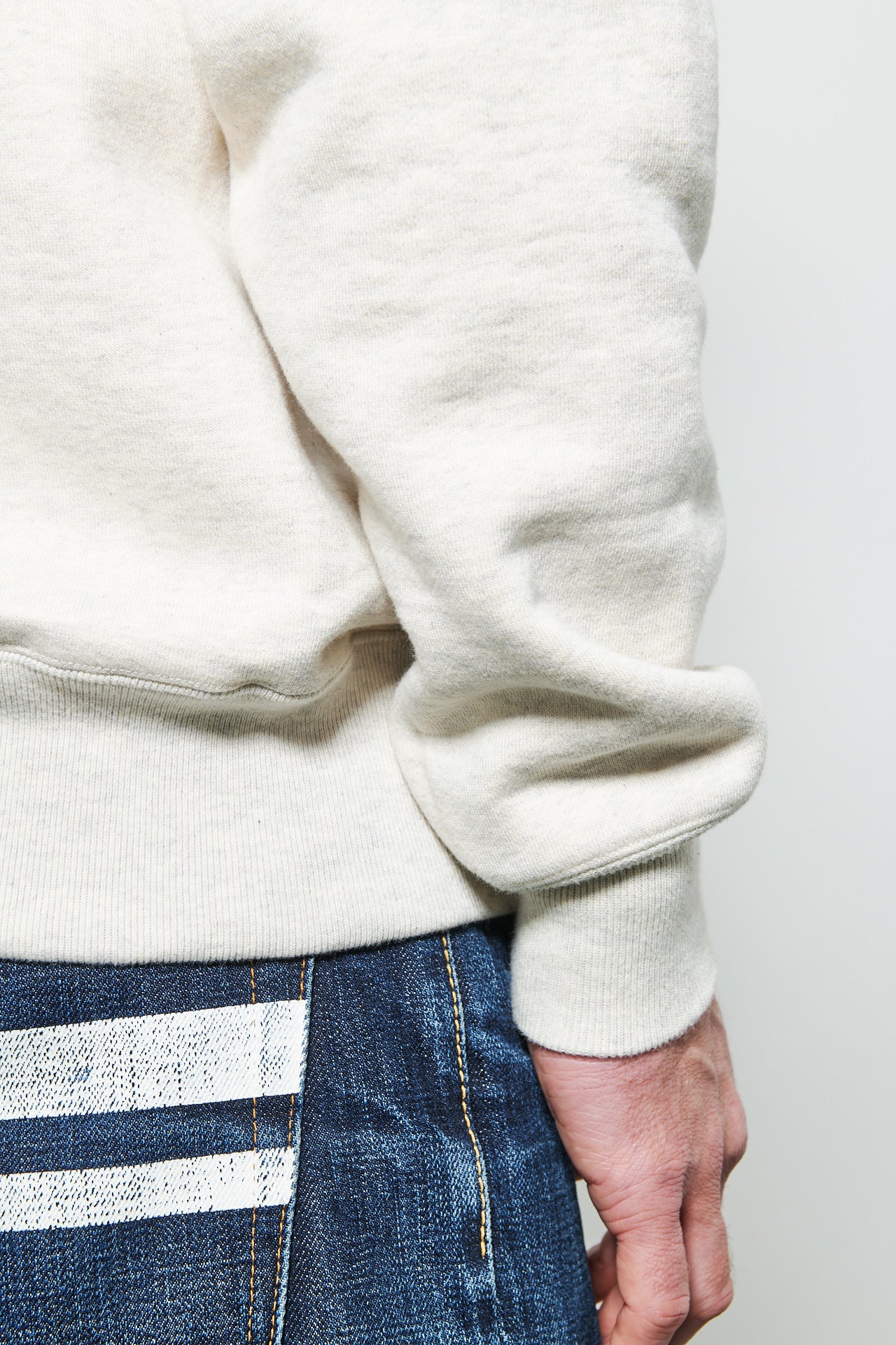 WHITESVILLE - Half Zip Sweatshirt | oatmeal