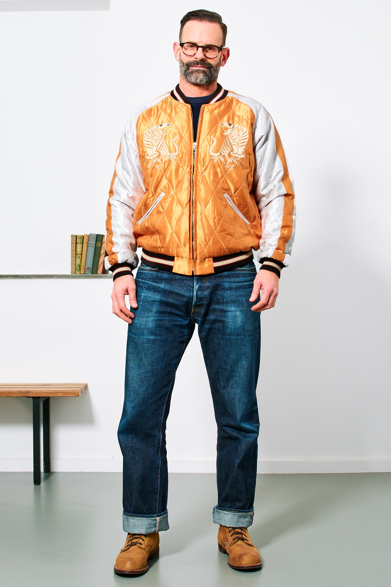 TAILOR TOYO - Souvenir Jacket WHITE TIGER | orange – Blitz