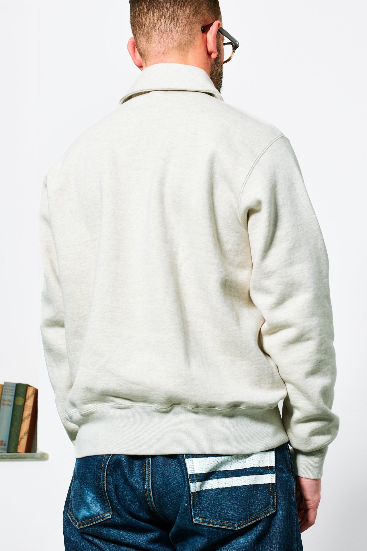 WHITESVILLE - Half Zip Sweatshirt | oatmeal