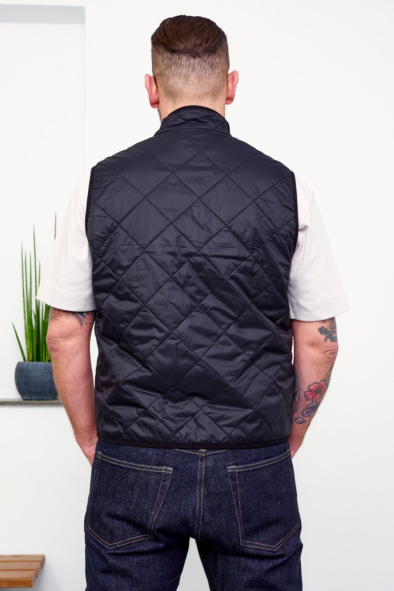 Baracuta - Quilted Vest Black (hinten)