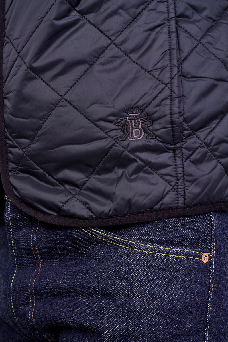 Baracuta - Quilted Vest Black (Detail Logo)
