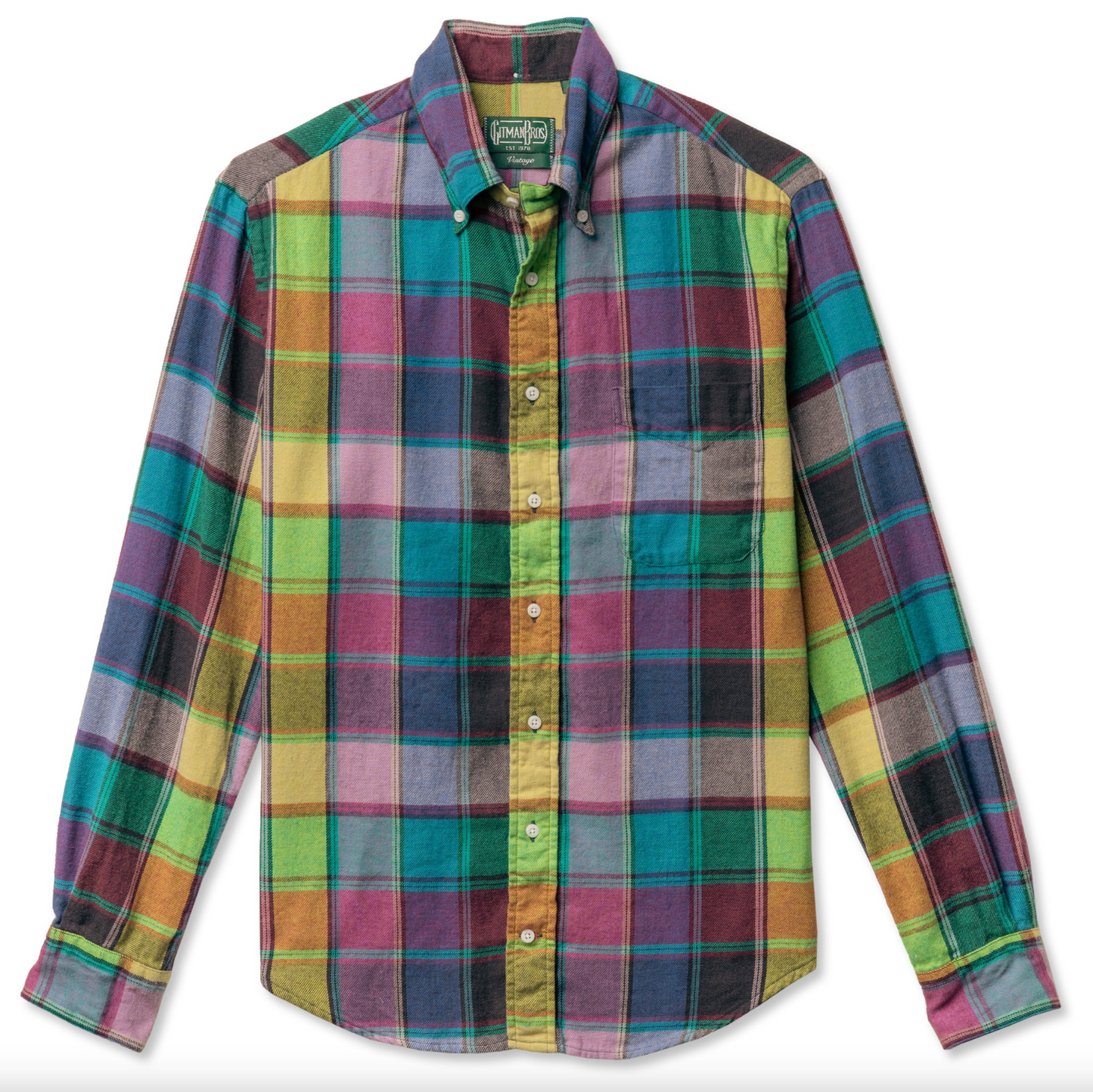GITMAN Plaid Flannel Hemd / Multicolor