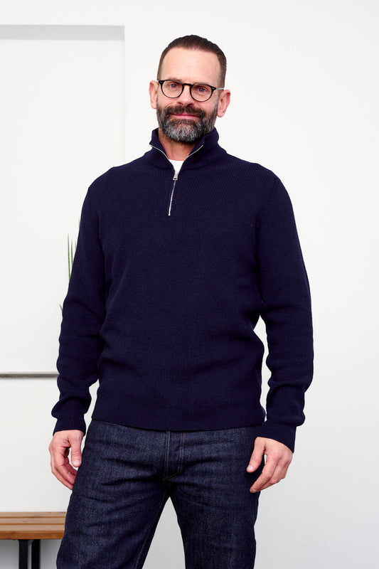 G-R-P Rib Troyer / Anorak / Blue (vorne)