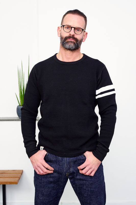 MOMOTARO / GTB Thermal Long-sleeve T-Shirt / black (vorne)