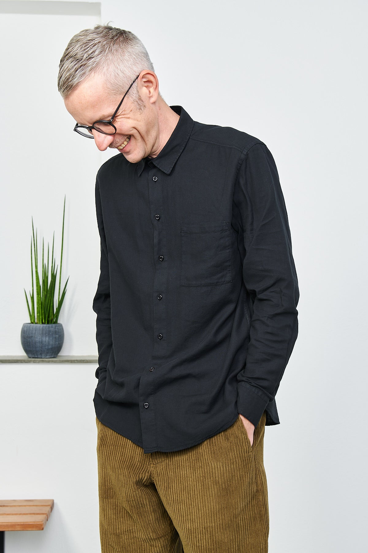 HANSEN - Hemd HENNING | black