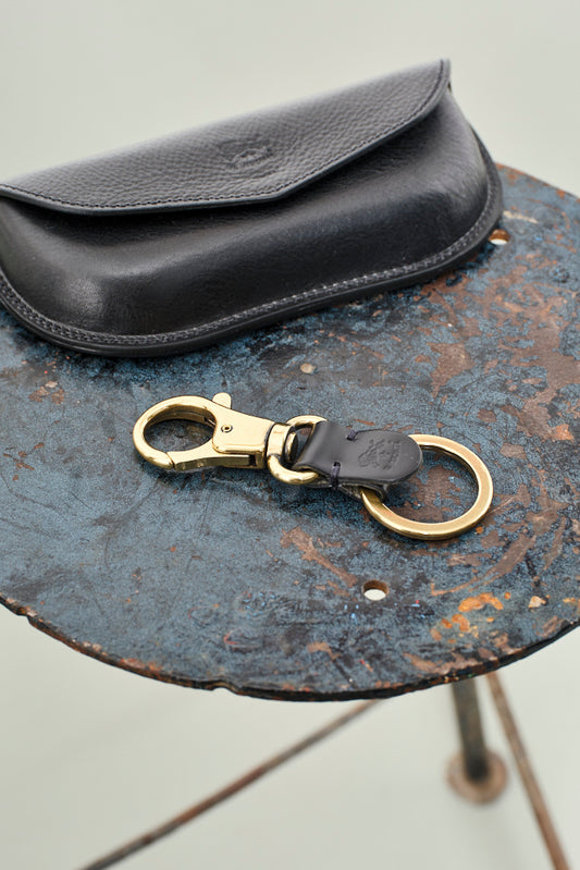 IL BISONTE - Key Ring CARABINER | black