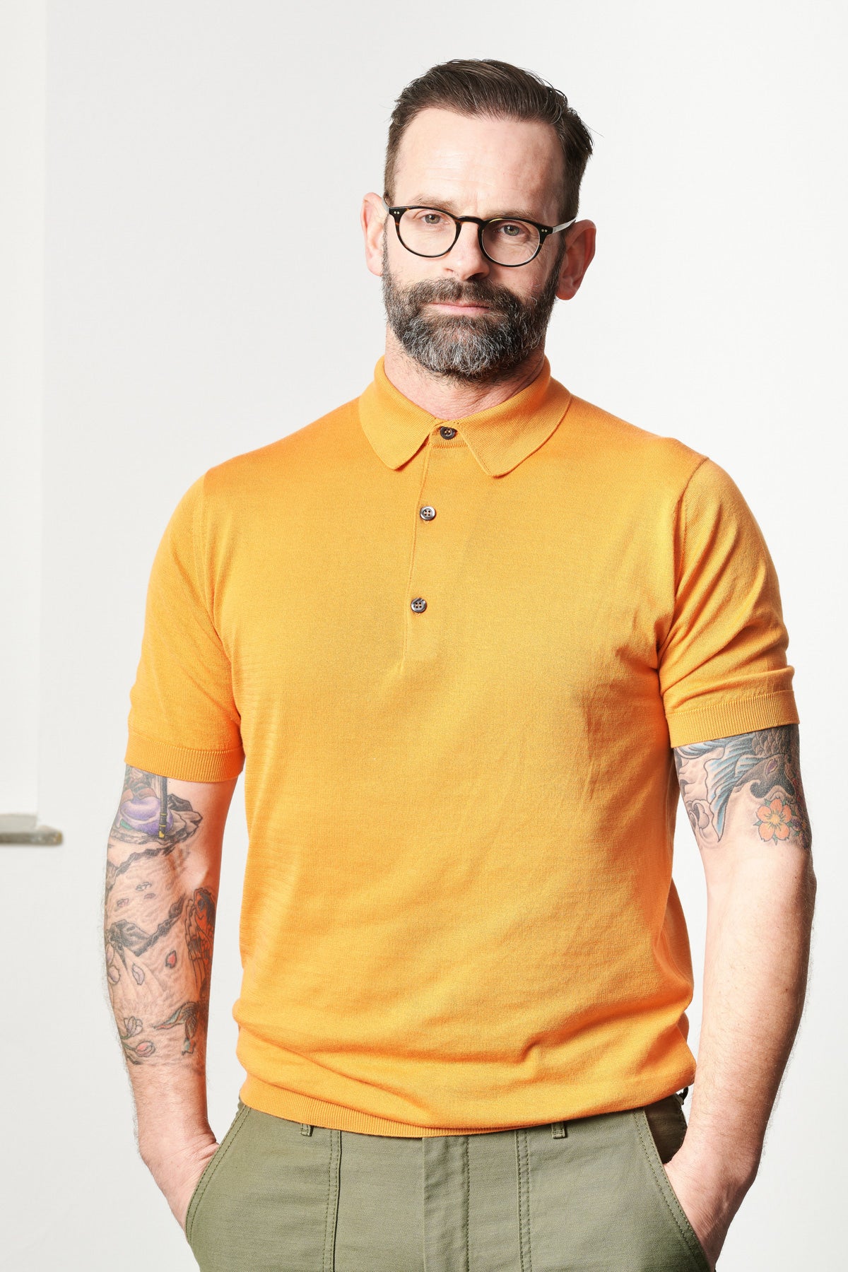JOHN SMEDLEY - Polo Shirt ADRIAN | mandarin
