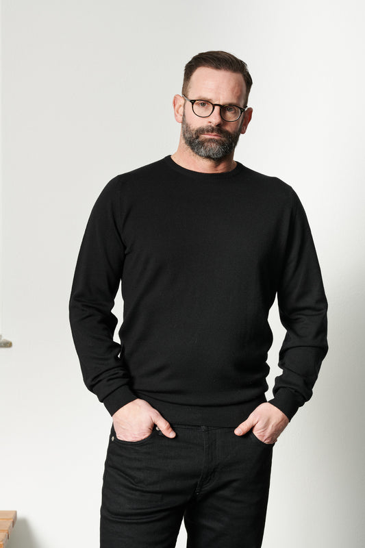 JOHN SMEDLEY - Pullover FARHILL | black