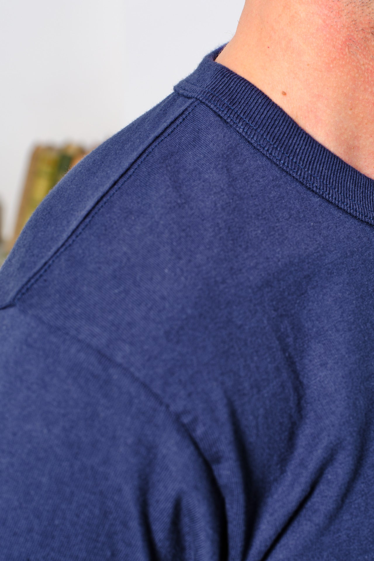 Whitesville Pocket T-Shirt - Navy (Detail)